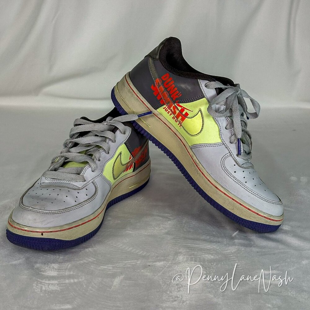 Nike Air Force 1 Low Dunk It (GS) Size 7Y- CT1628-001 - Picture 6 of 13